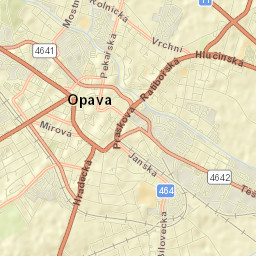 Opava Street Map