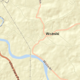 Woźniki Street Map