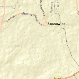 Sosnowice Street Map