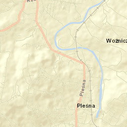 Pleśna Street Map