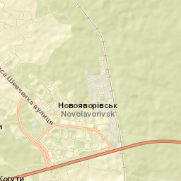 Novoyavorivs'k Street Map