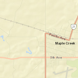 Maple Creek Street Map