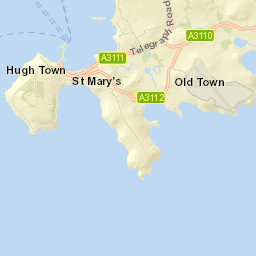 Isles of Scilly Street Map