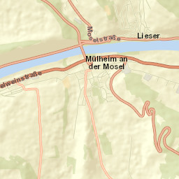 Lieser Street Map