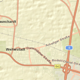 Weiterstadt Street Map