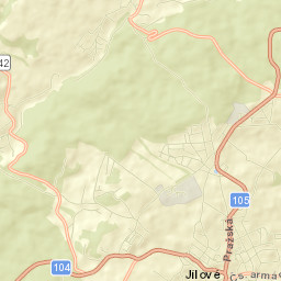 Jílové u Prahy Street Map