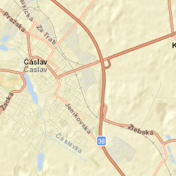 Čáslav Street Map