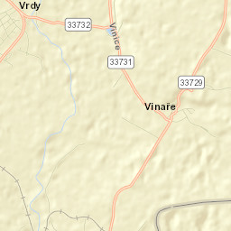 Vrdy Street Map