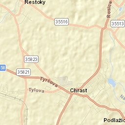 Chrast Street Map
