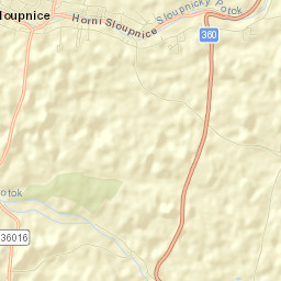 Horní Sloupnice Street Map