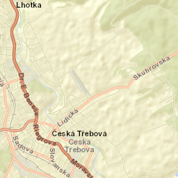 Česká Třebová Street Map