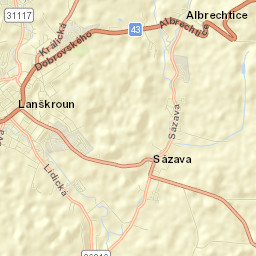 Lanškroun Street Map