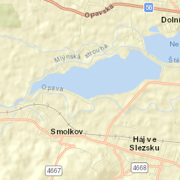 Háj ve Slezsku Street Map