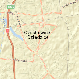 Czechowice-Dziedzice Street Map