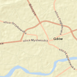 Gdów Street Map