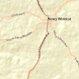 Nowy Wiśnicz Street Map
