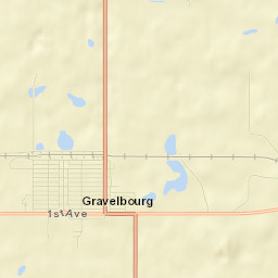 Gravelbourg Street Map