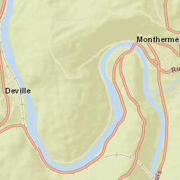 Monthermé Street Map