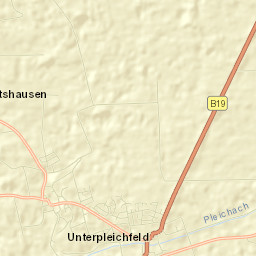 Unterpleichfeld Street Map