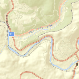 Sázava Street Map