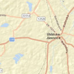 Uhlířské Janovice Street Map