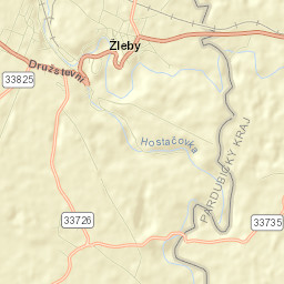 Žleby Street Map