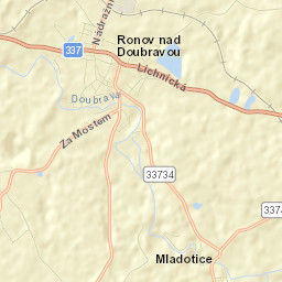 Ronov nad Doubravou Street Map