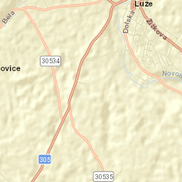 Luže Street Map