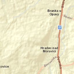 Hradec nad Moravici Street Map