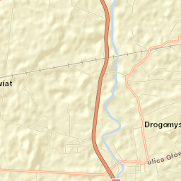 Drogomyśl Street Map