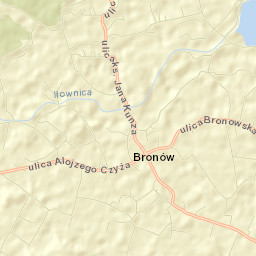 Bronów Street Map