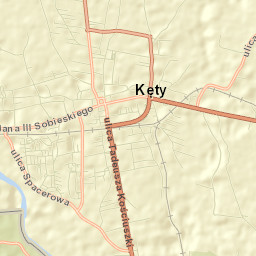 Kęty Street Map