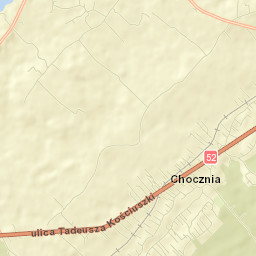 Chocznia Street Map