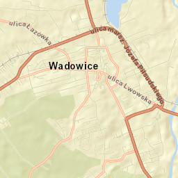 Powiat wadowicki Street Map
