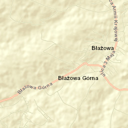 Błażowa Street Map