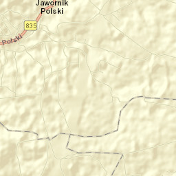 Jawornik Polski Street Map