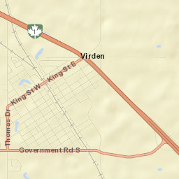 Virden Street Map
