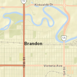 Victoria Avenue, Brandon, MB R7A, Canada Street Map