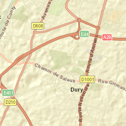 Dury Street Map