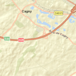 Cagny Street Map