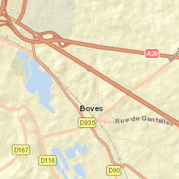 Boves Street Map