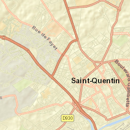 Saint-Quentin Street Map