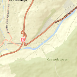Erpeldange Street Map