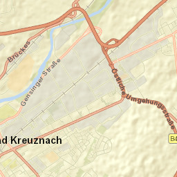 Bad Kreuznach Street Map