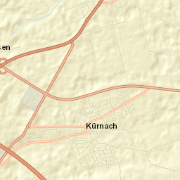 Kürnach Street Map