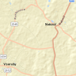 Všeruby Street Map