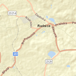 Radnice Street Map