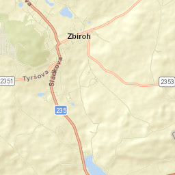 Zbiroh Street Map
