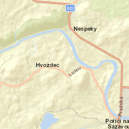 Poříčí nad Sázavou Street Map