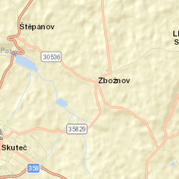 Skuteč Street Map